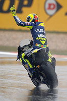 Rossi Celebrates Win