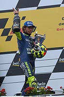 Rossi on podium