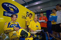 Colin Edwards in new Camel Honda Colours