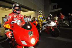 Carirossi and Rossi Prepare To Test In The Dark