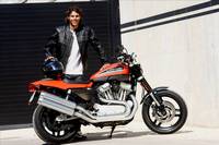 Sporty Harley-Davidson XR1200 seduces young tennis ace 