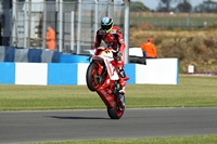 Burrell celebrates at Donington Park